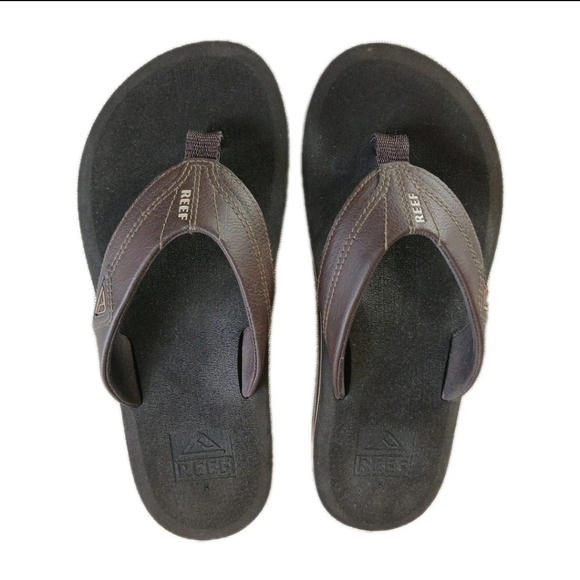 Reef Other - REEF Cushion Dawn Men's Size 8 Brown & Tan Flip Flops, Used Excellent Condition